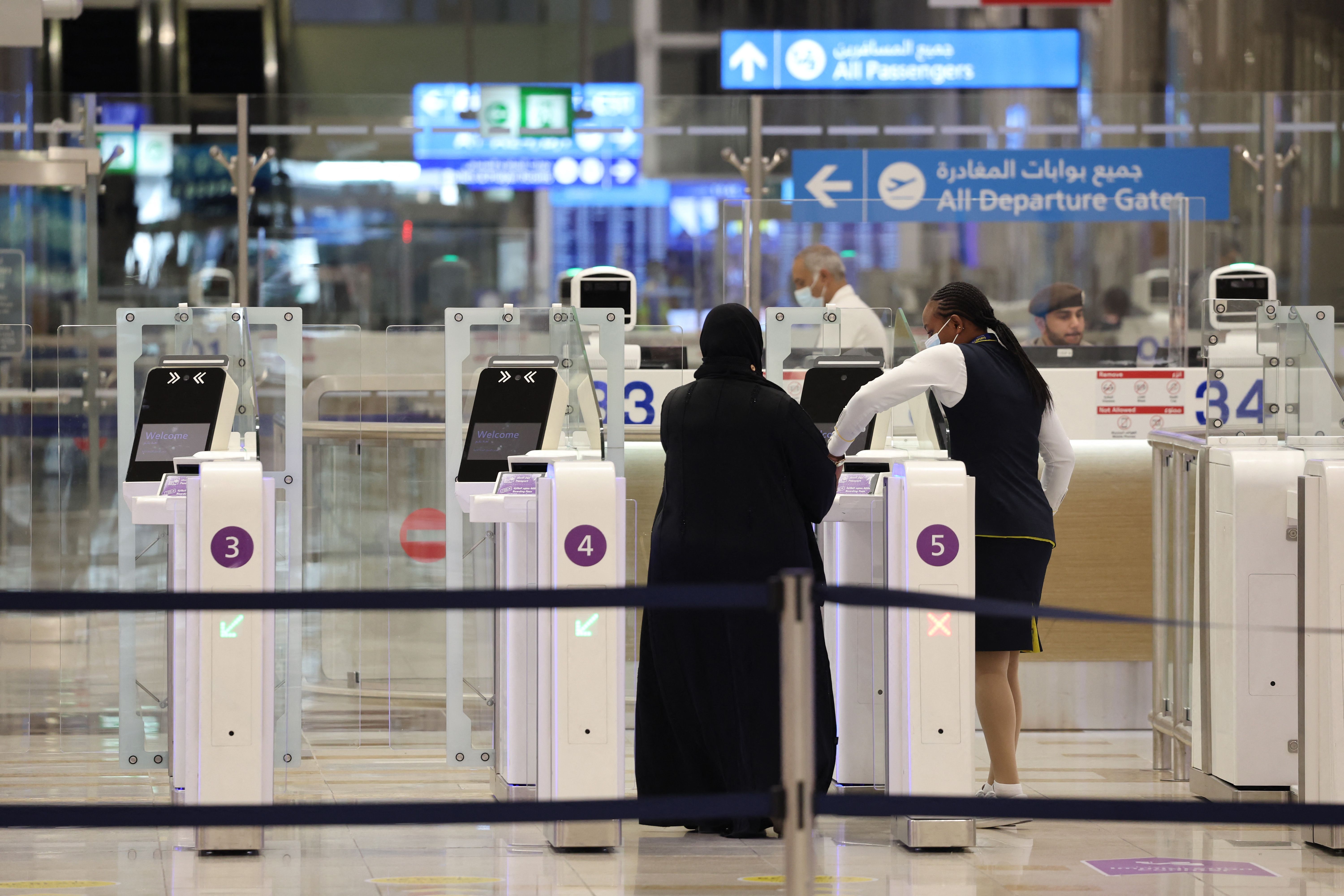 Le terminal 3 de l'aéroport international de Dubaï, dans l'émirat du Golfe de Dubaï, le 16 août 2022 | Source : Getty Images