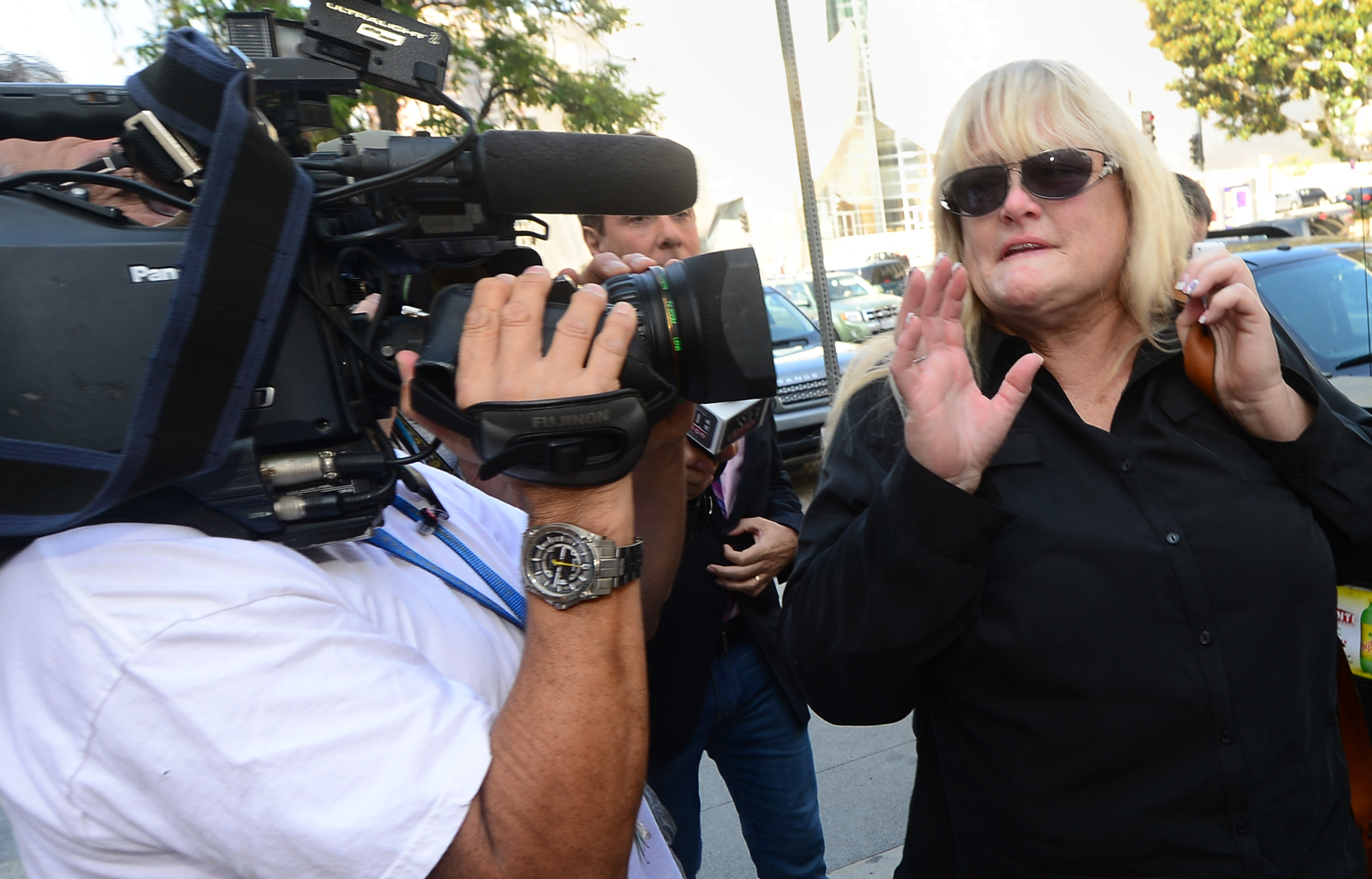 Debbie Rowe vue le 15 août 2013 à Los Angeles, Californie | Source : Getty Images