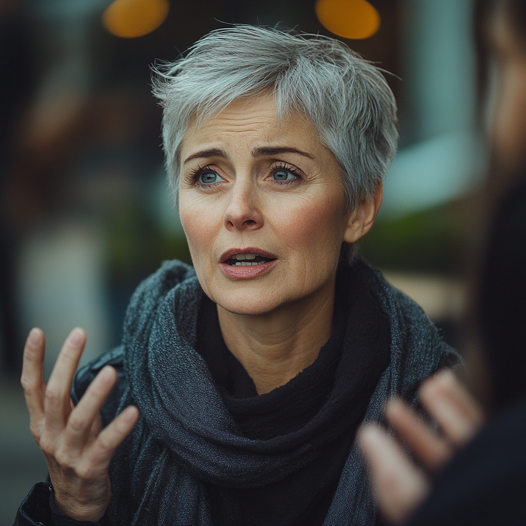 Une femme qui demande de l'aide | Source : Midjourney