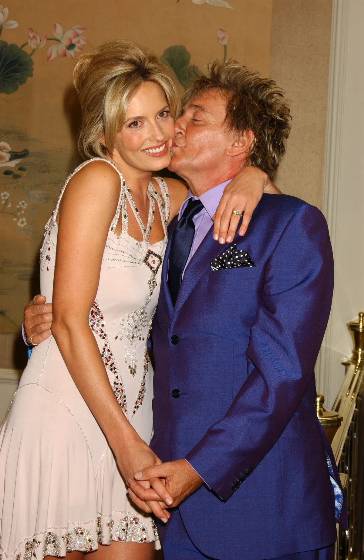 Penny Lancaster et Rod Stewart à Londres en 2005 | Source : Getty Images