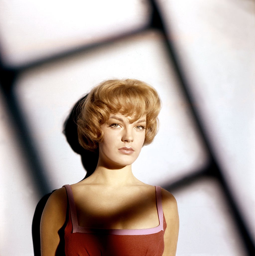 La comédienne Romy Schneider sur un plateau de tournage. l Source : Getty Images