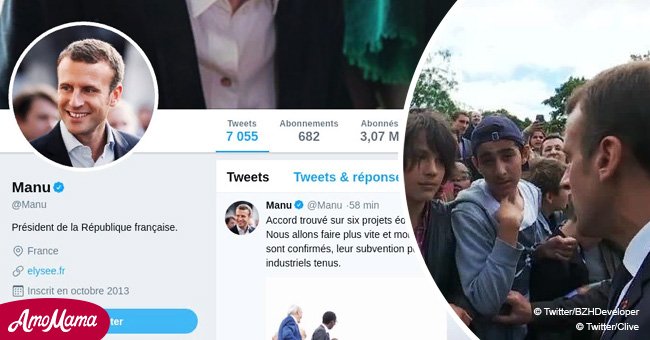 "Tu m'appelles Monsieur le Président" un internaute créatif soutient le garçon "déprimé" sermonné par Macron