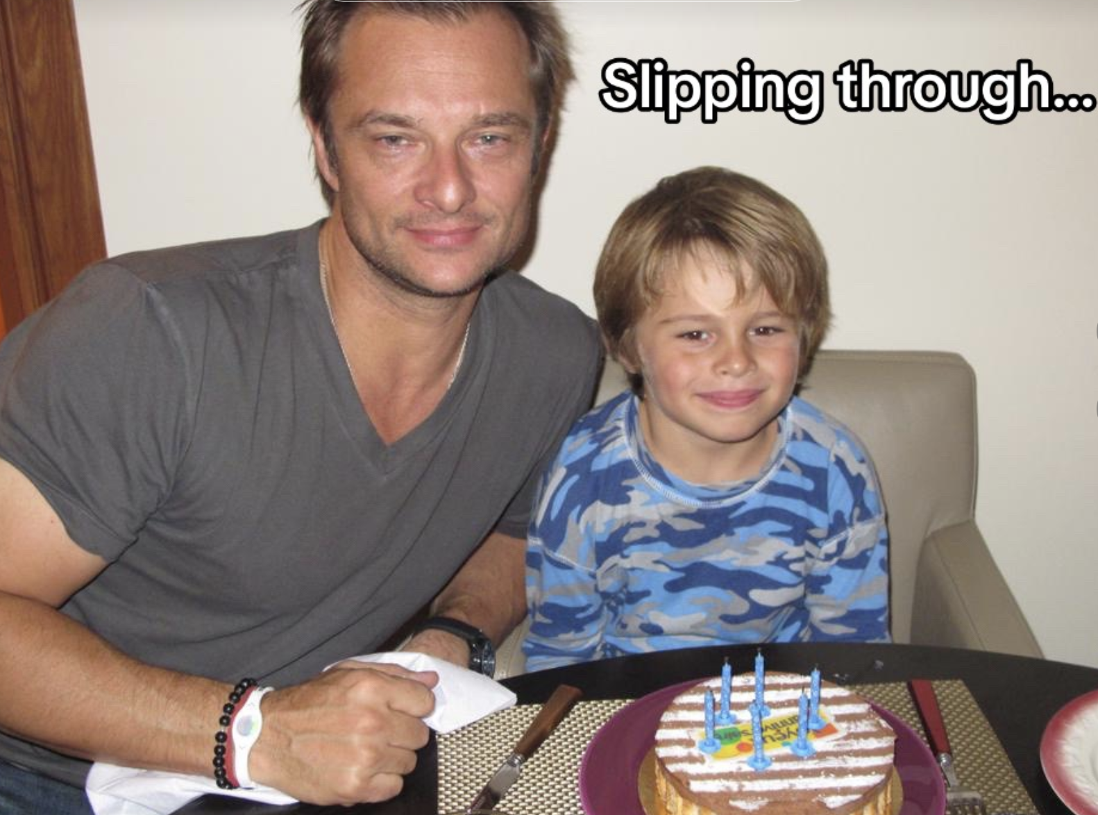 David Hallyday et son fils Cameron | Source : capture TikTok