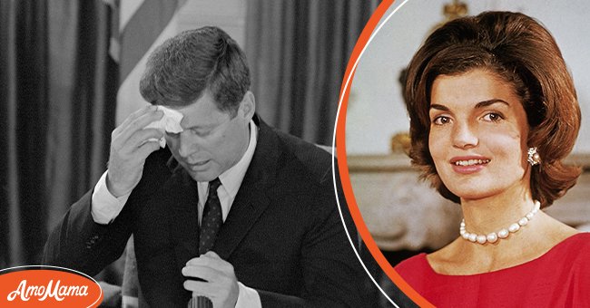 John F. Kennedy en 1961 et son épouse Jackie Kennedy en 1960 | Photo : Getty Images