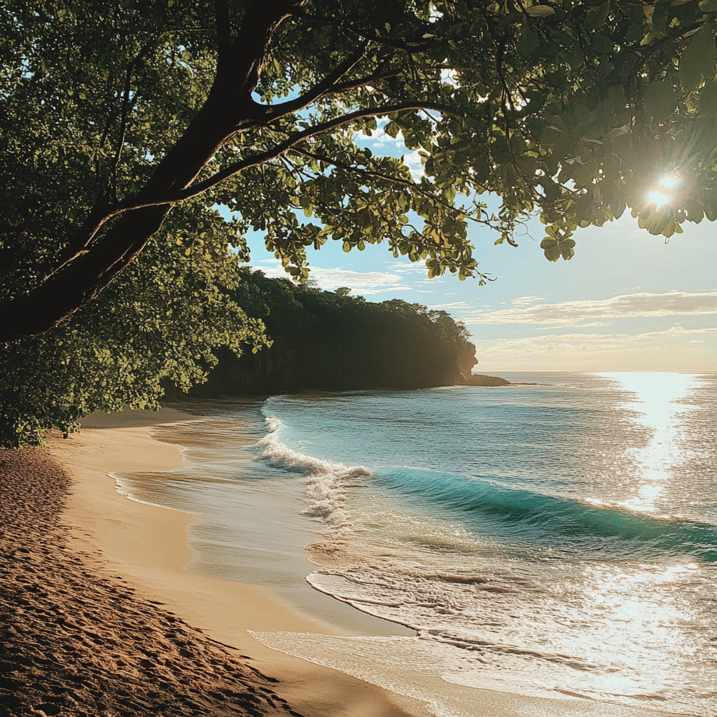 Une belle plage | Source : Midjourney