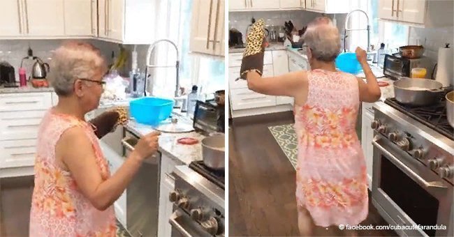 Cette mamie a surpris sa famille avec une danse hilarante pendant qu'elle cuisinait