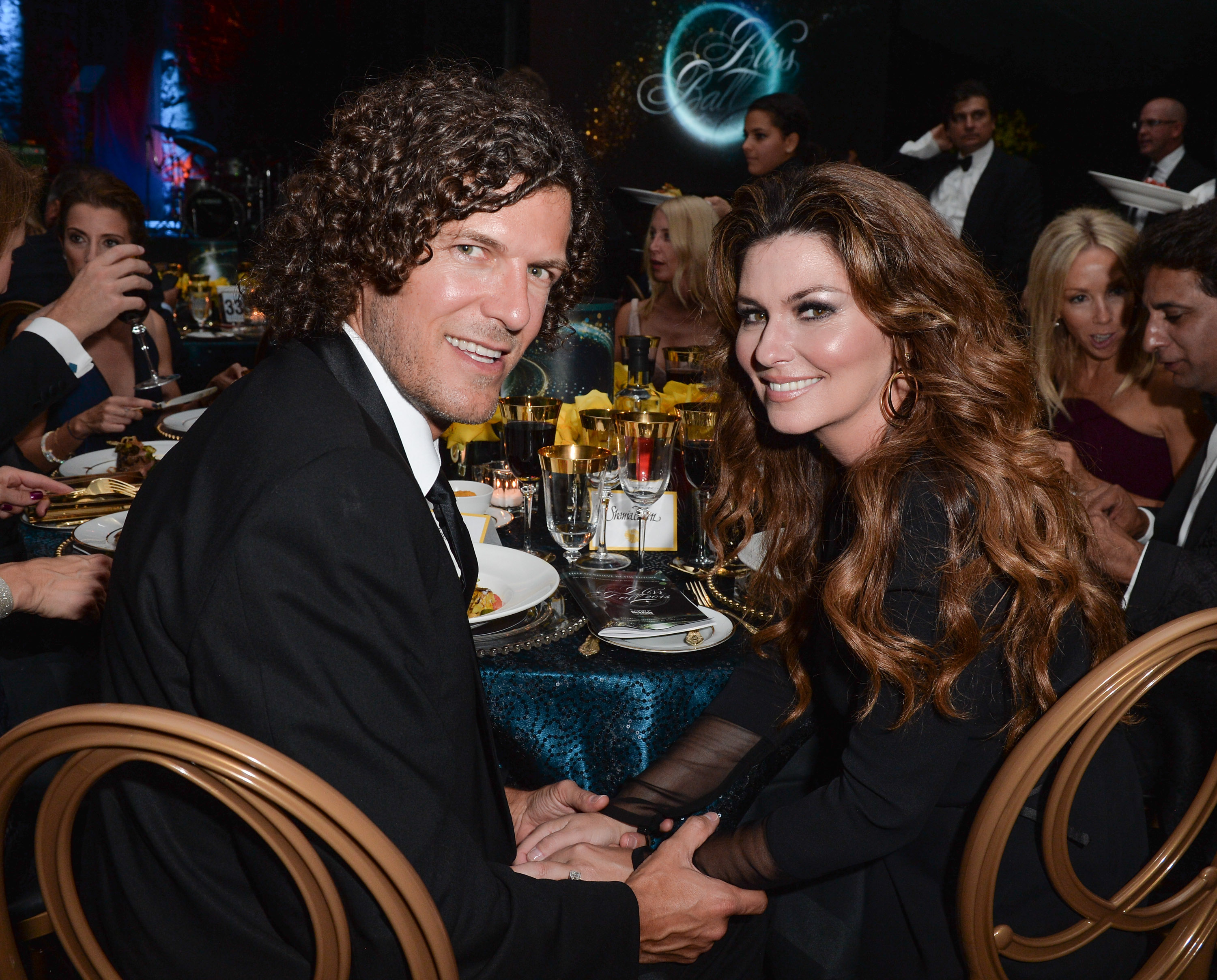 Frederic Thiebaud et Shania Twain assistent au 3e bal annuel Bliss Ball à Fort York le 20 septembre 2014 à Toronto, au Canada. | Source : Getty Images