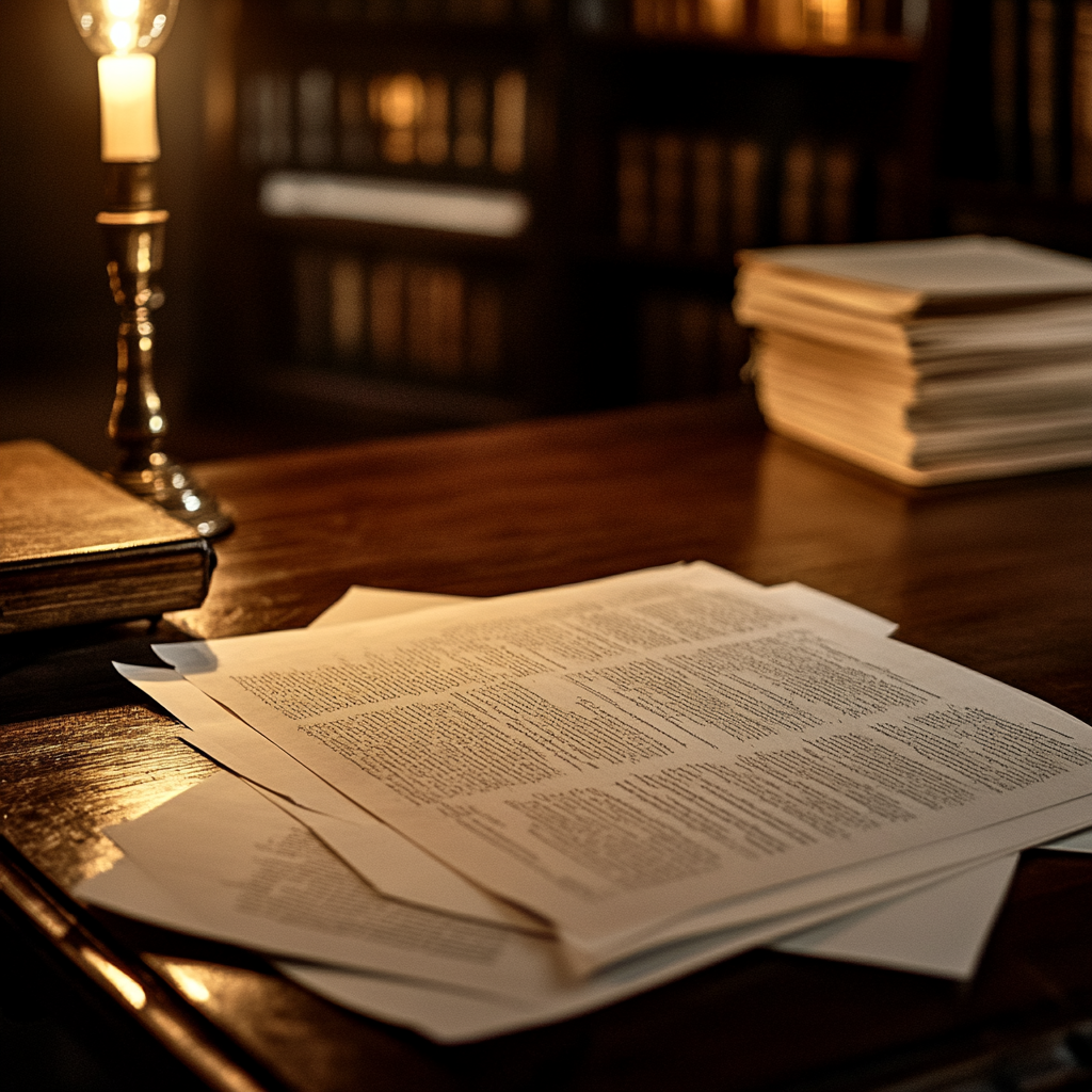 Documents sur une table | Source : Midjourney