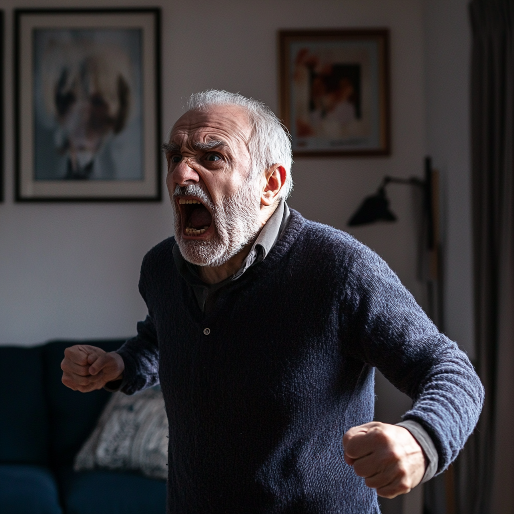 Un homme âgé en colère | Source : Midjourney