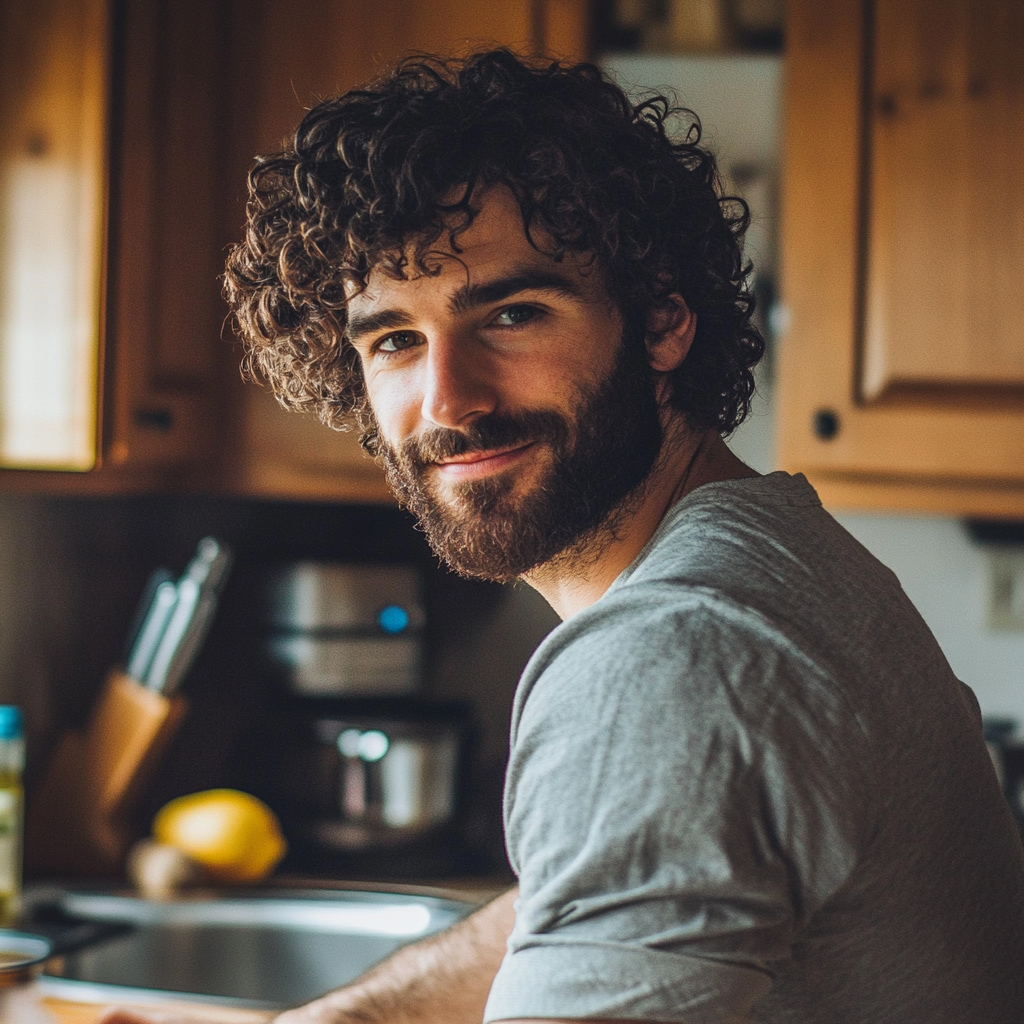 Un homme dans la cuisine | Source : Midjourney