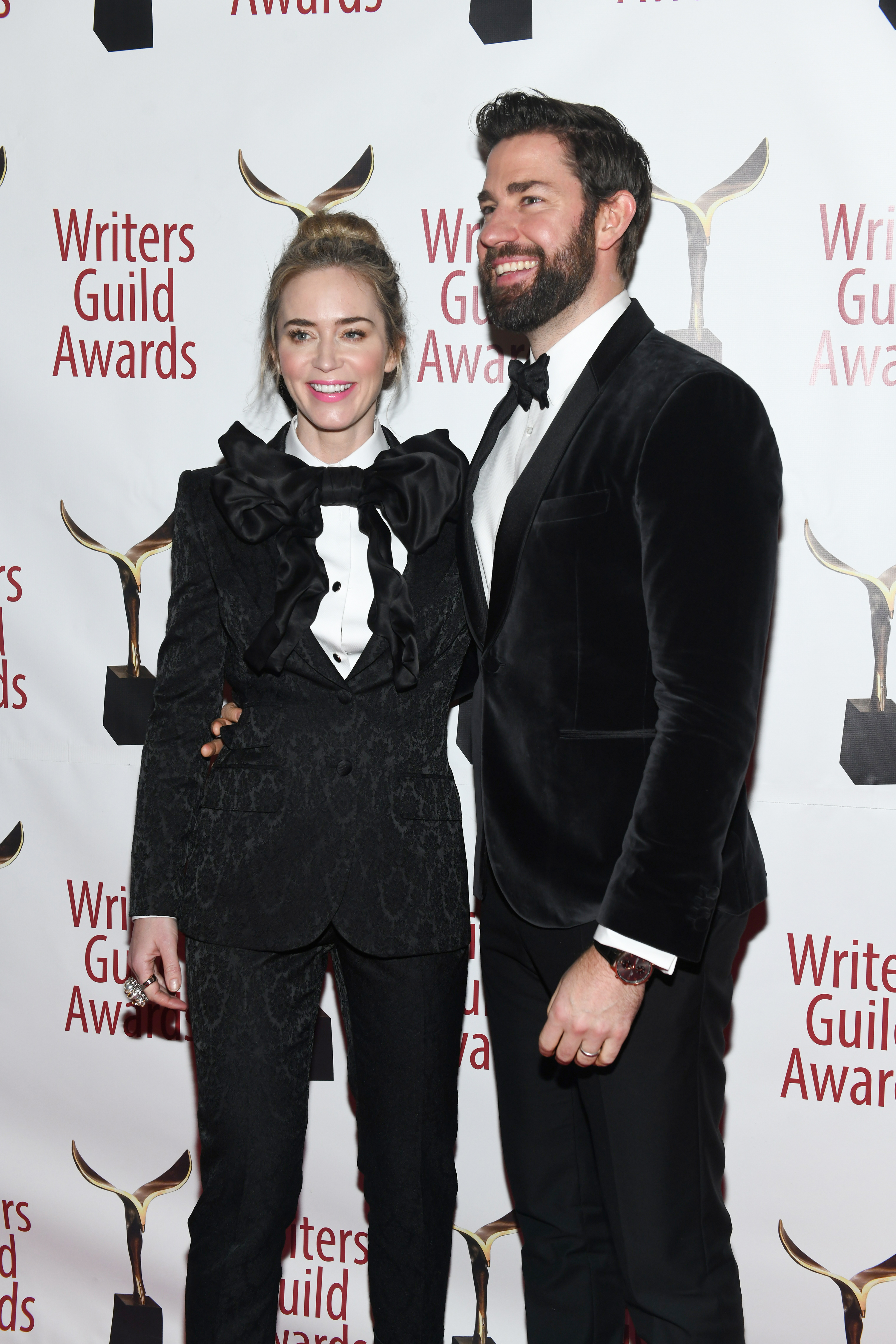 Emily Blunt et John Krasinski assistent à la 71e cérémonie annuelle des Writers Guild Awards New York à l'Edison Ballroom à New York, le 17 février 2019. | Source : Getty Images