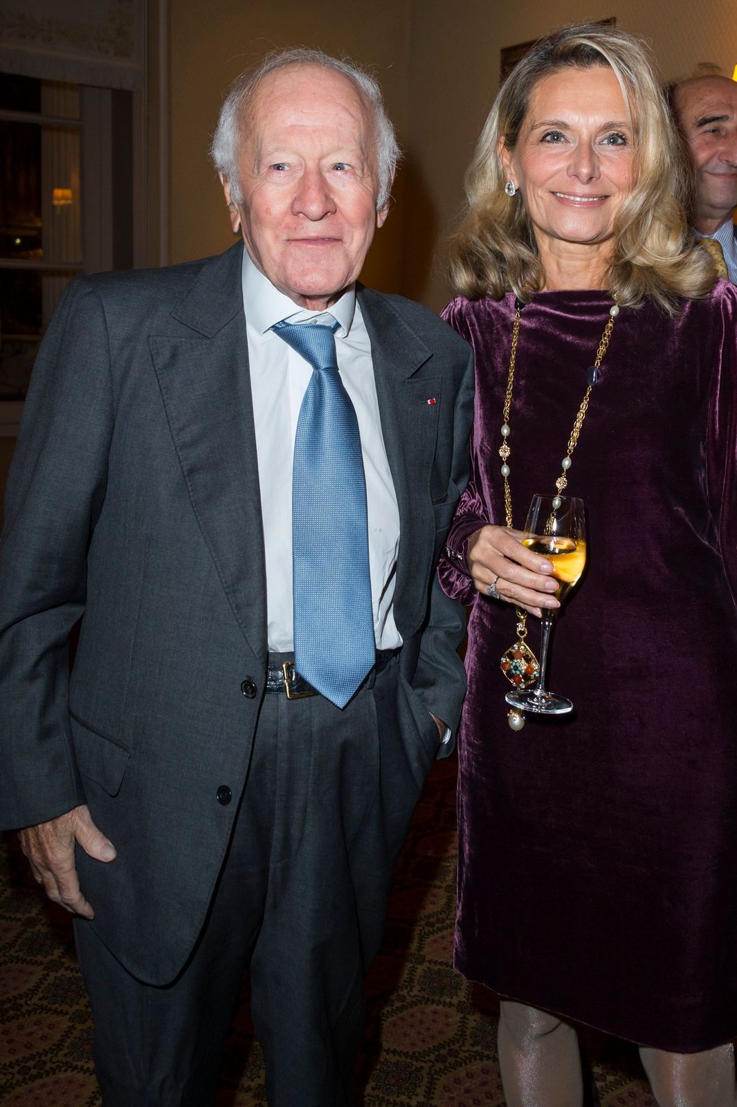 Jacques Chancel et sa compagne Martine | Photo : Getty Images.