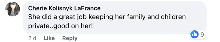 Commentaire d'un fan sur Julia Roberts et ses enfants, daté du 29 novembre 2023 | Source : Facebook/People