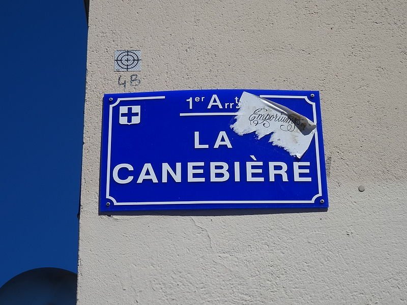 Plaque de rue La Canebière. | Wikimedia Commons
