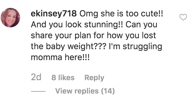  Une fan félicite Jessica Simpson pour sa perte de poids alors qu'elle pose avec sa fille Birdie Mae Johnson | Source: instagram.com/jessicasimpson