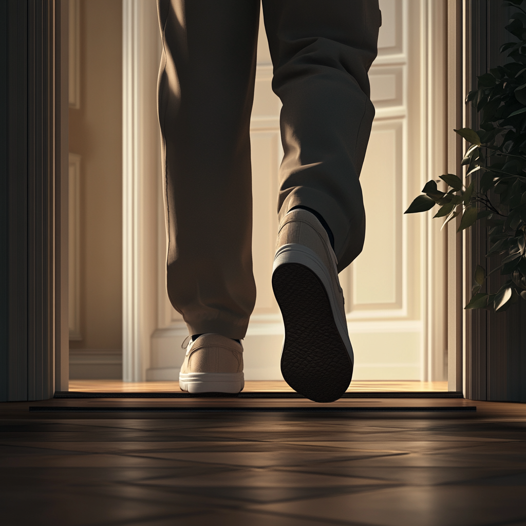 Un homme qui s'éloigne | Source : Midjourney