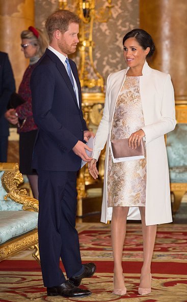 Meghan Markle et le prince Harry au palais de Buckingham le 5 mars 2019, à Londres, en Angleterre. | Photo : Getty Images.