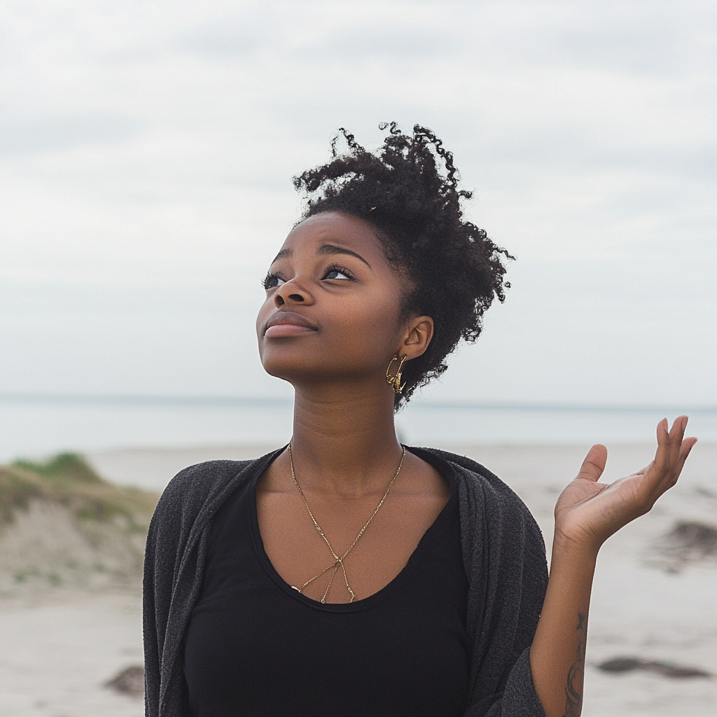 Une femme haussant les épaules | Source : Midjourney