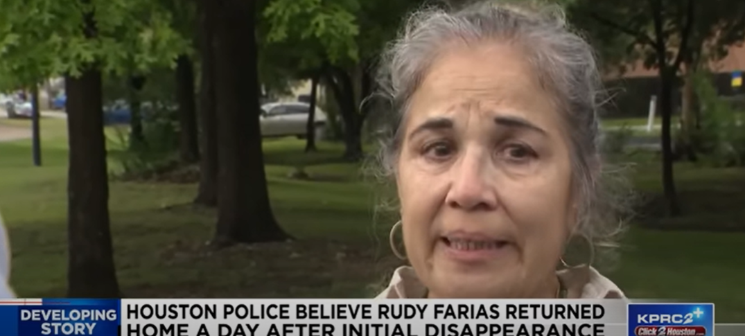Pauline Sanchez-Rodriguez discute du cas de son neveu Rudolph "Rudy" Farias IV le 7 juillet 2023, après avoir été réunie avec lui | Source : YouTube/KPRC 2 Click2Houston