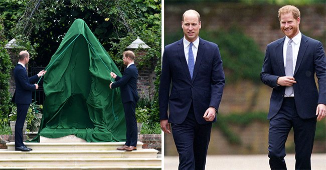 William et Harry se sourient enfin en dévoilant la statue de la princesse Diana