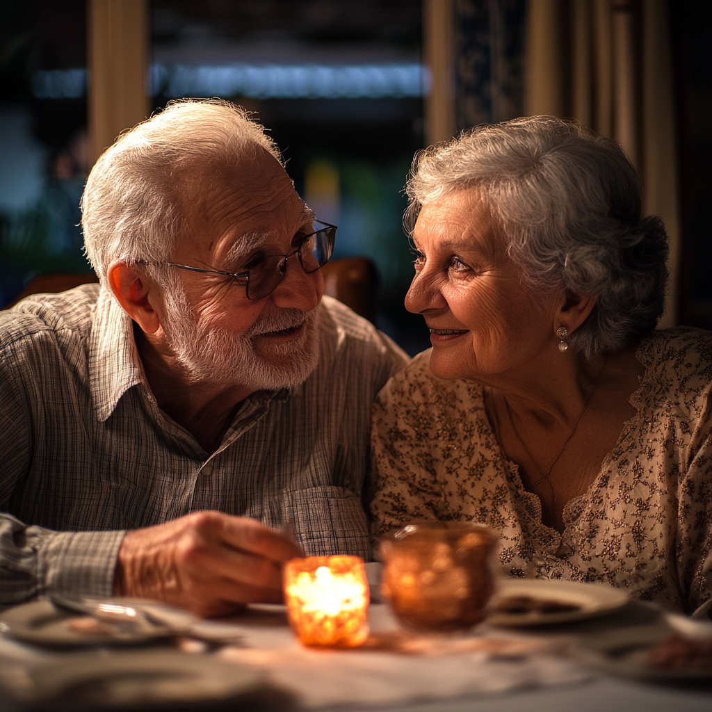 Un couple de seniors heureux | Source : Midjourney