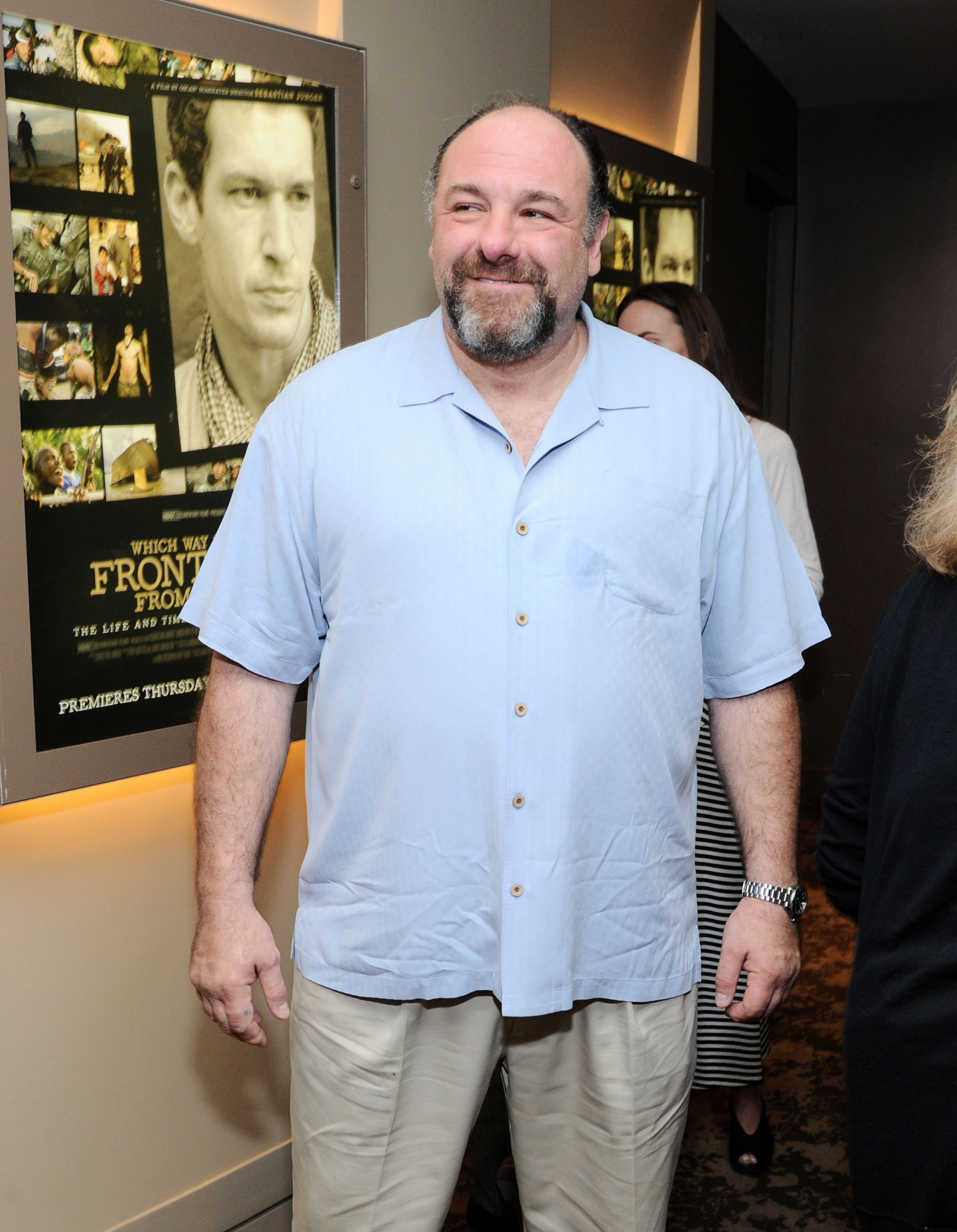 James Gandolfini avait déjà joué quelques rôles connus avant sa mort. Sur cette photo, on le voit assister à