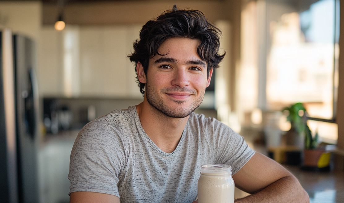 Un homme qui regarde quelqu'un dans une cuisine | Source : Midjourney