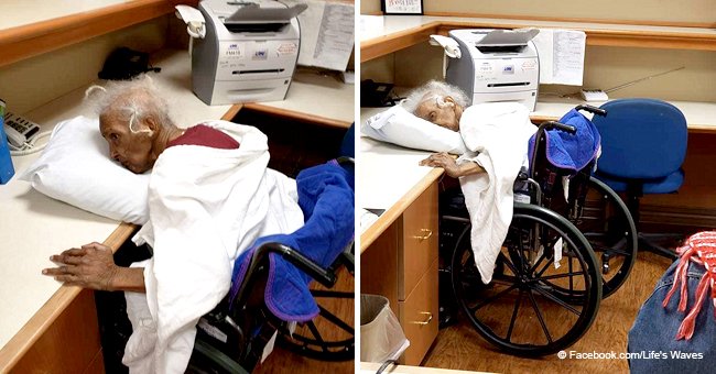 Des photos d'Esther, 80 ans, allongée sur un oreiller, et cherchant désespérément à respirer, ont indigné les internautes