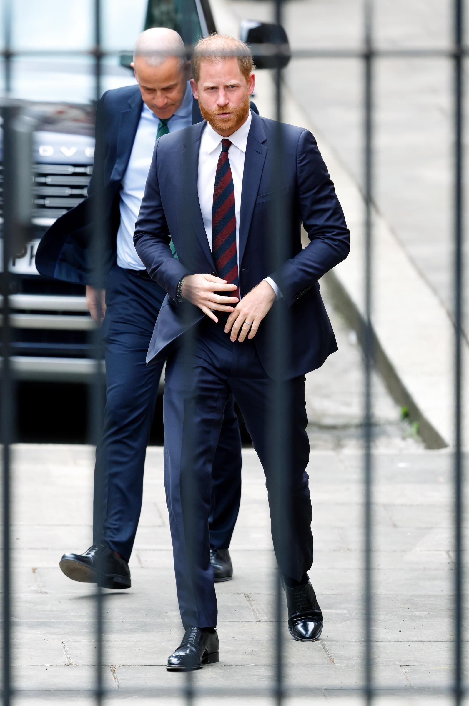 Le prince Harry assiste à la deuxième journée de son procès au Royaume-Uni concernant la réduction de ses mesures de sécurité, le 9 avril 2025 | Source : Getty Images