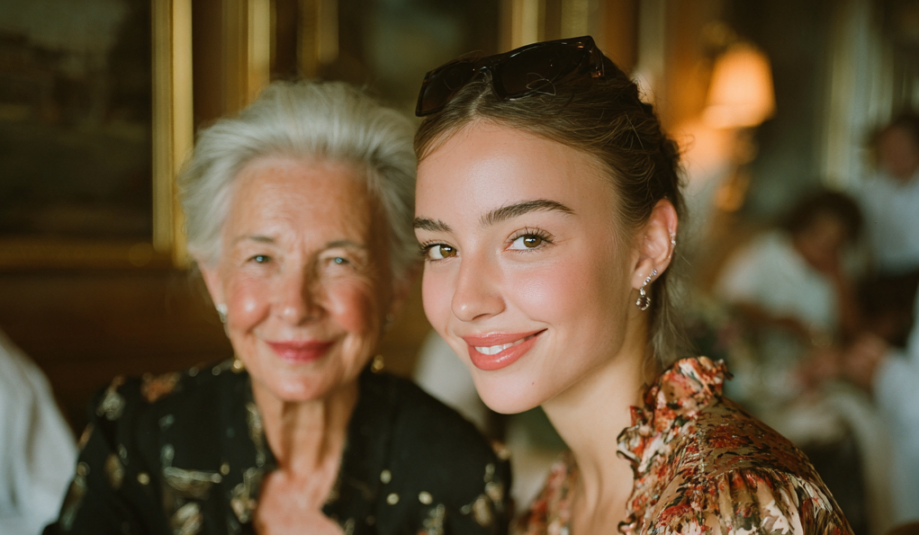 Deux femmes heureuses qui tissent des liens | Source : Midjourney| Source : Amomama