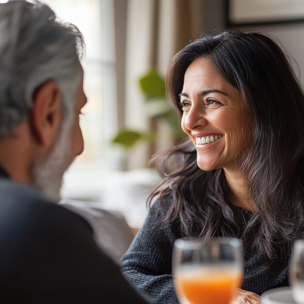 Une femme qui parle à son mari | Source : Midjourney