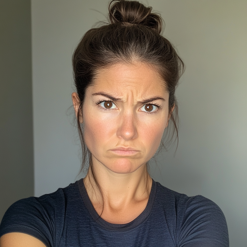 Une femme qui fronce les sourcils | Source : Midjourney
