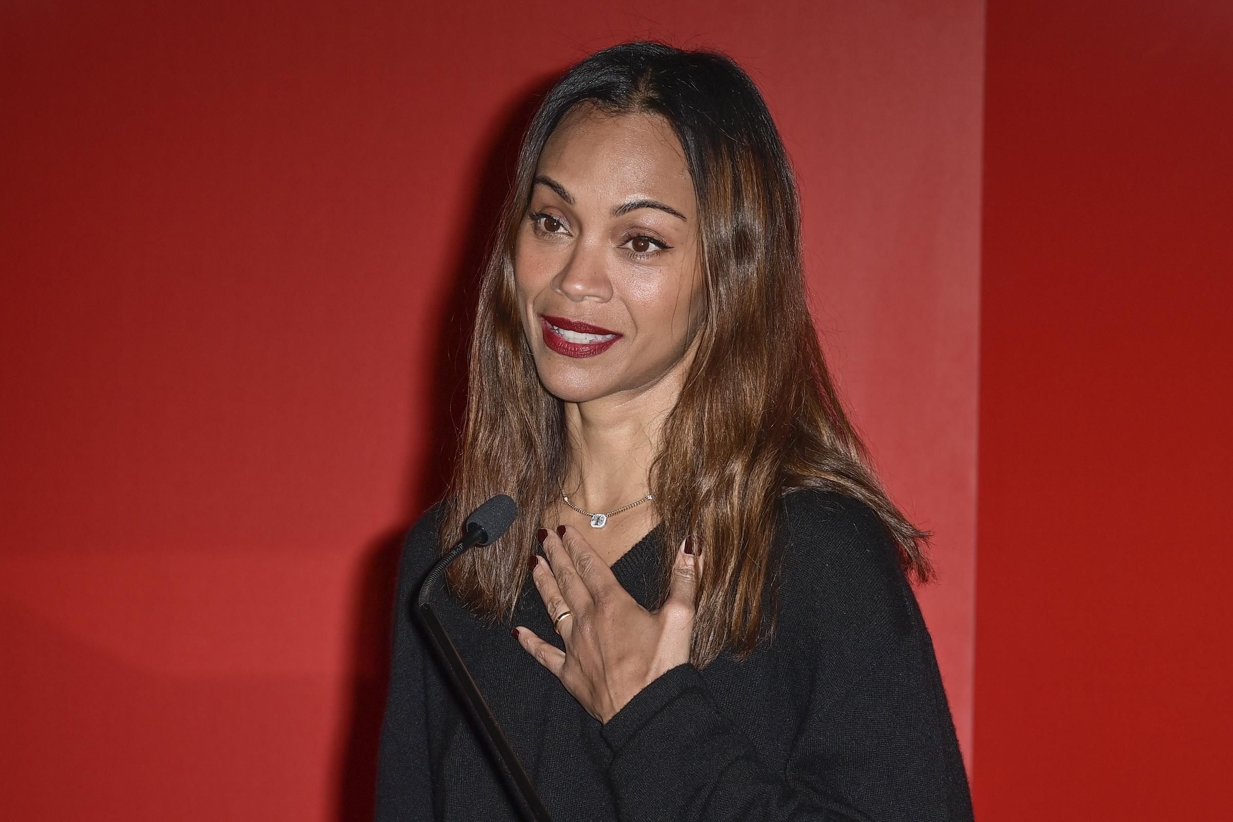 Zoe Saldaña lors de la première de "Emilia Perez". | Source : Getty Images