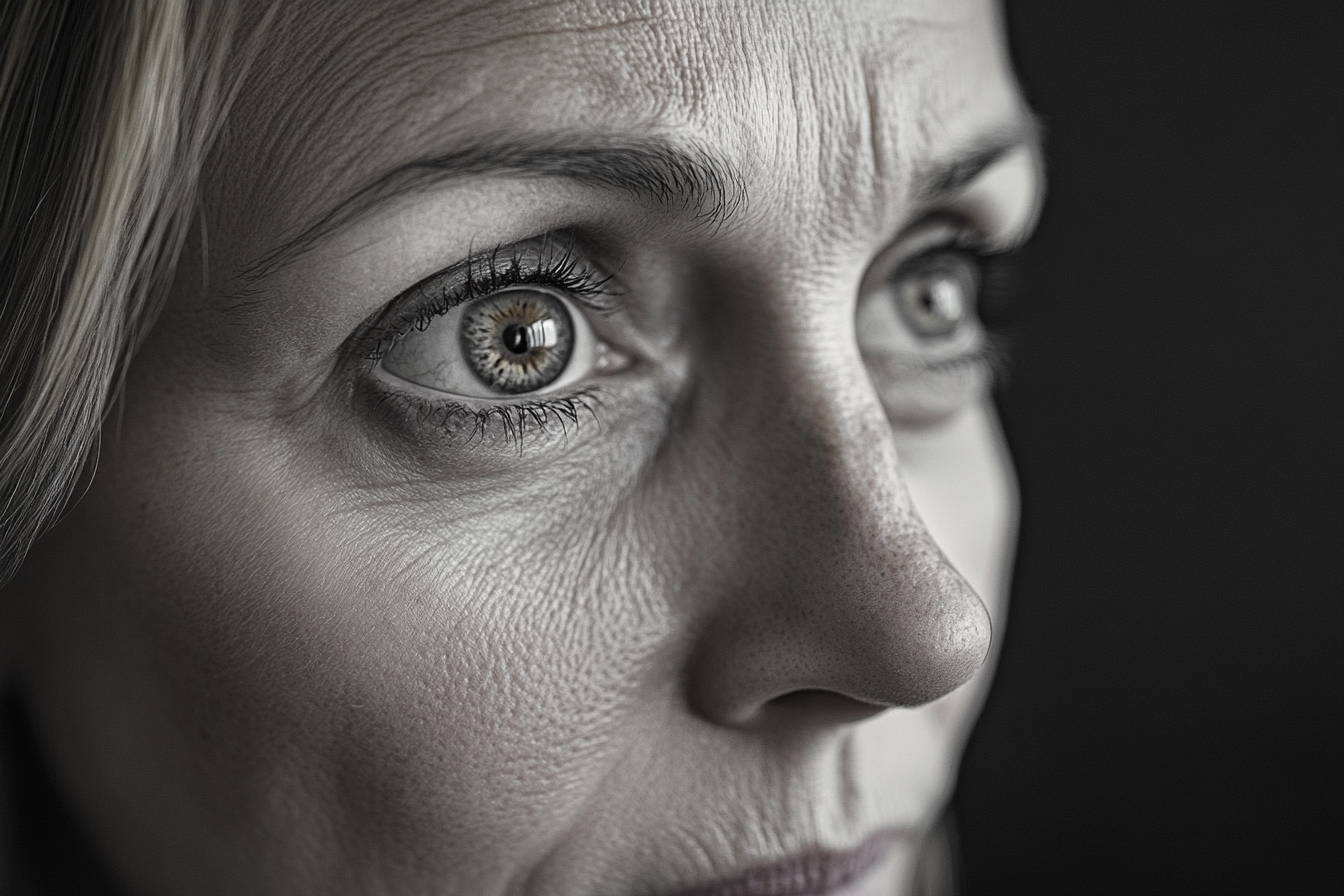 Une femme qui regarde fixement en état de choc | Source : Midjourney