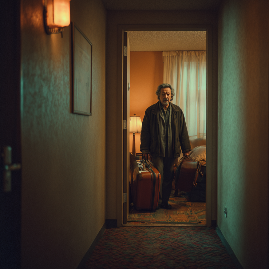 Un homme avec deux valises | Source : Midjourney