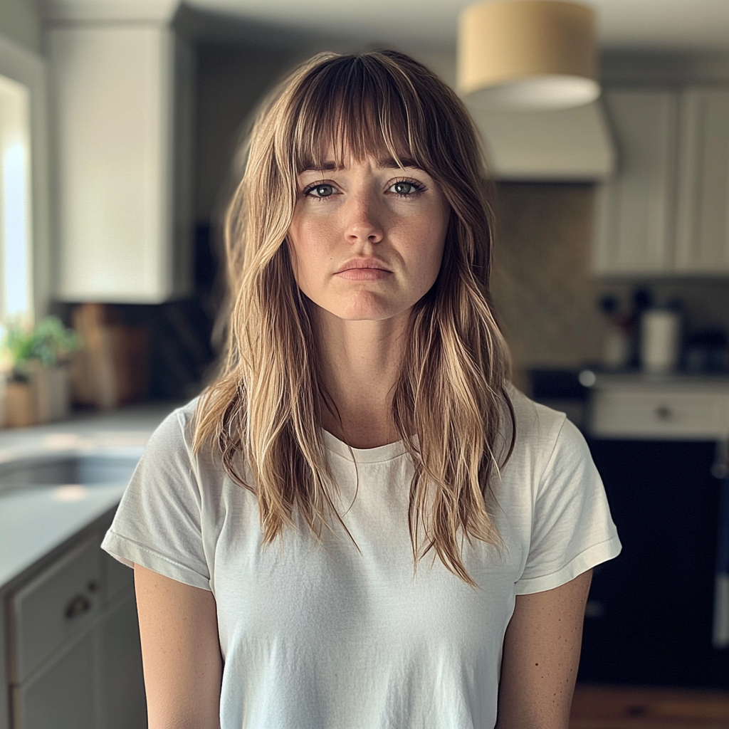 Une femme debout dans une cuisine | Source : Midjourney