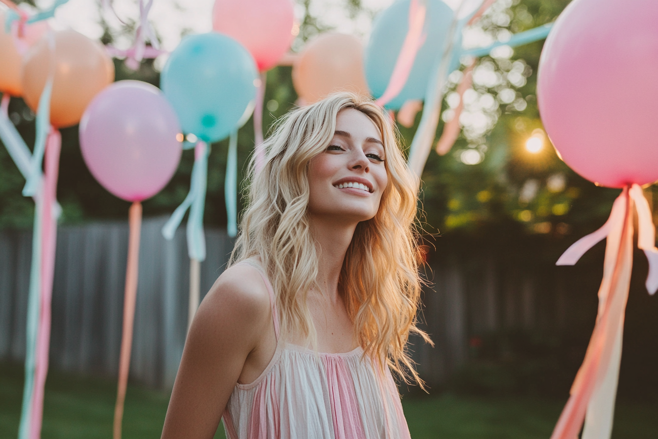 Une femme à une fête | Source : Midjourney