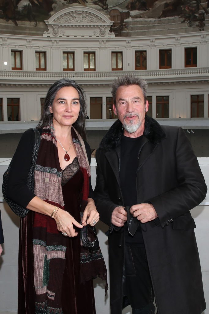 Azucena et Florent Pagny, le 19 mai 2021 à Paris. ǀ Source : Getty Images