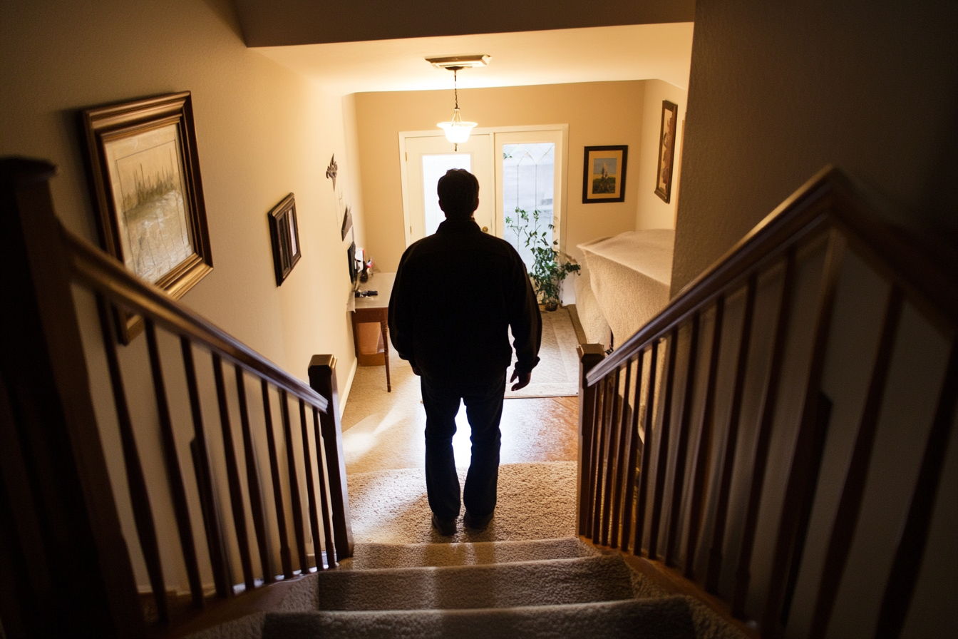 Un homme descendant des escaliers | Source : Midjourney