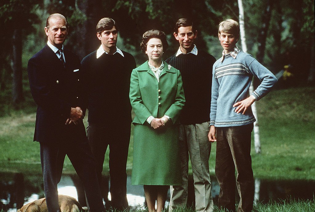 Prince Philip, Prince Andrew, la reine Elizabeth II, le prince Charles et le prince Edward I Image: Getty Images