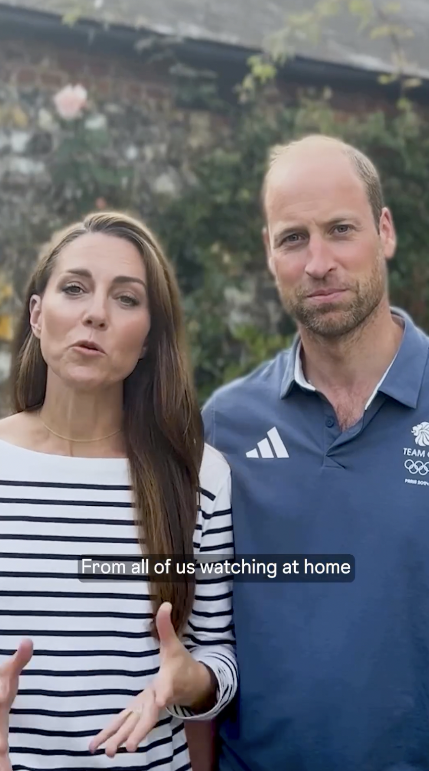 Une capture d'écran du prince William et de la princesse Catherine tirée d'une vidéo partagée le 11 août 2024 | Source : Instagram/princeandprincessofwales