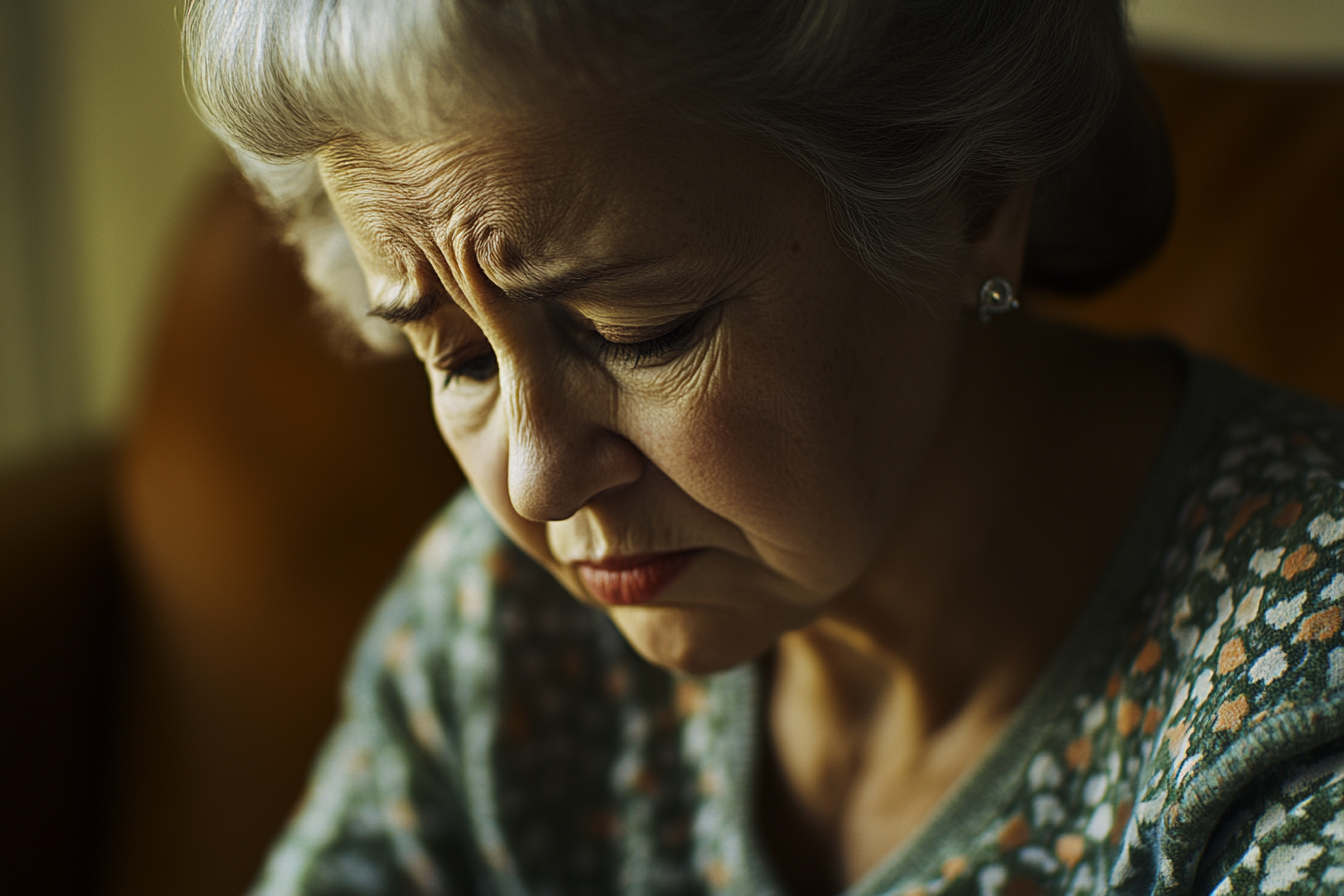 Une femme triste | Source : Midjourney