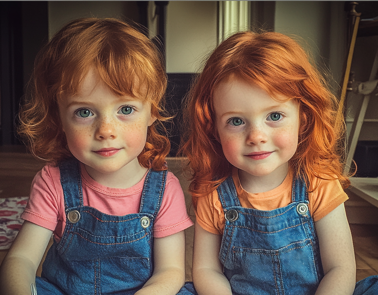 Petites filles souriantes | Source : Midjourney