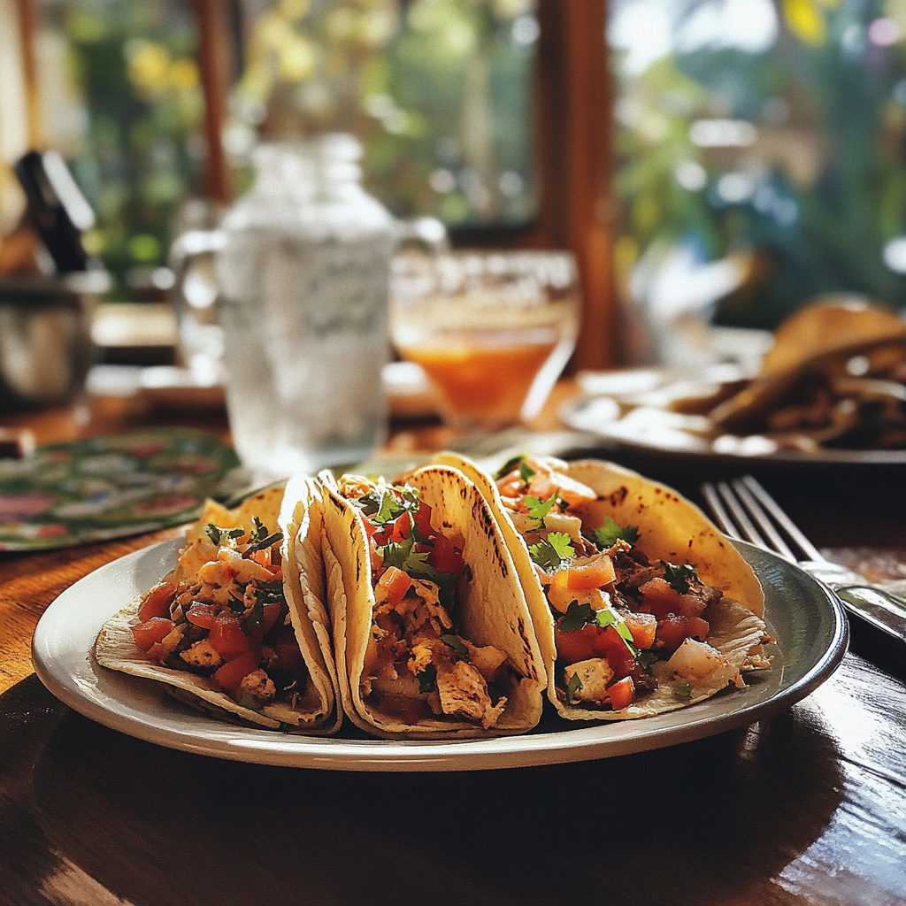 Une assiette de tacos | Source : Midjourney