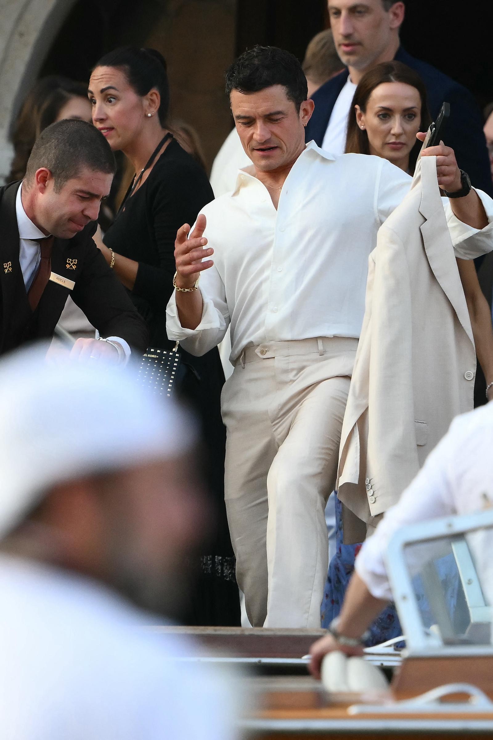 Orlando Bloom le 26 juin 2025 à Venise, en Italie. | Source : Getty Images