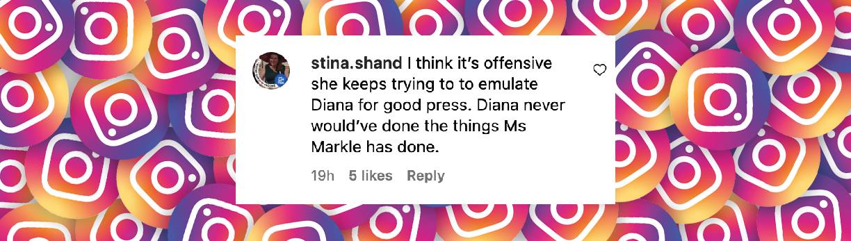 Commentaire d'un internaute sur la tenue de week-end de Meghan Markle, posté le 24 février 2025 | Source : Instagram/pagesix