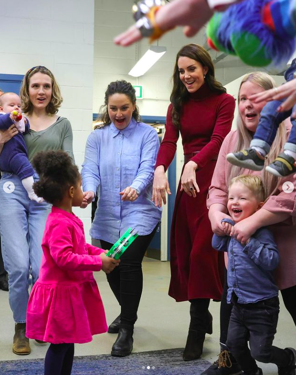 La princesse Catherine interagissant avec des enfants et des parents, posté le 12 mai 2024 | Source : Instagram/earlychildhood