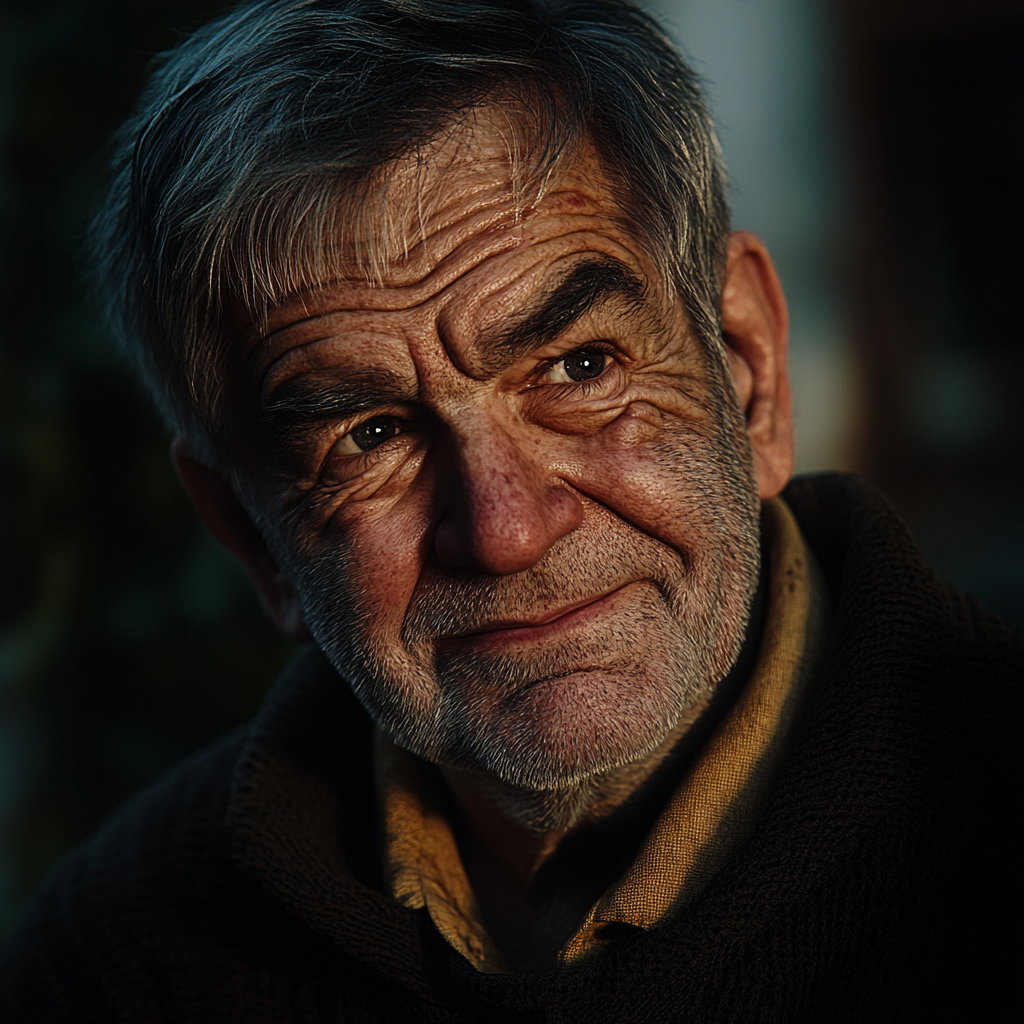 Un homme âgé souriant | Source : Midjourney