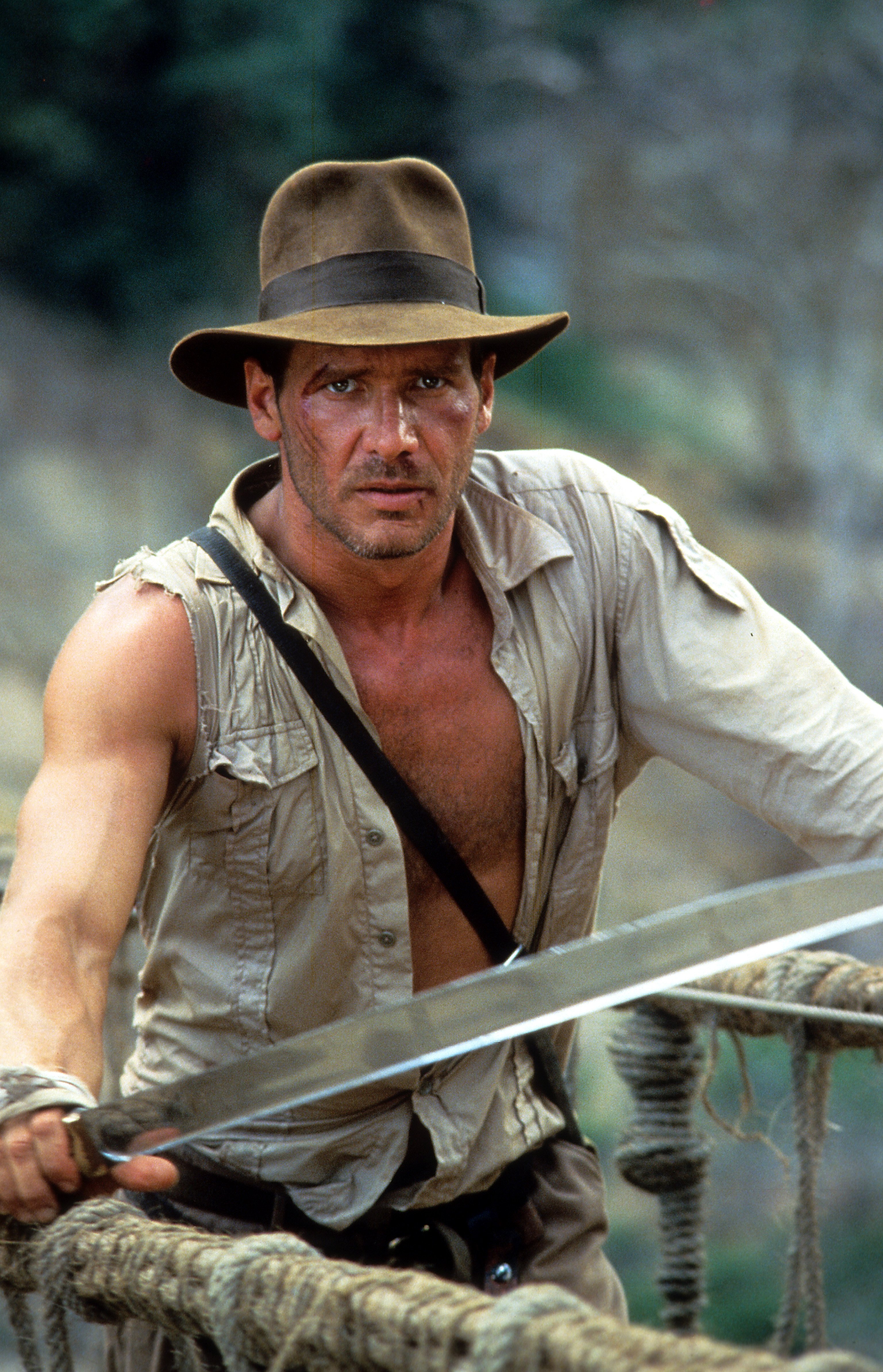 Harrison Ford dans "Indiana Jones et le Temple Maudit" en 1984 | Source : Getty Images