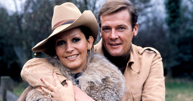 Luisa Mattioli et Roger Moore | Photo : Getty Images